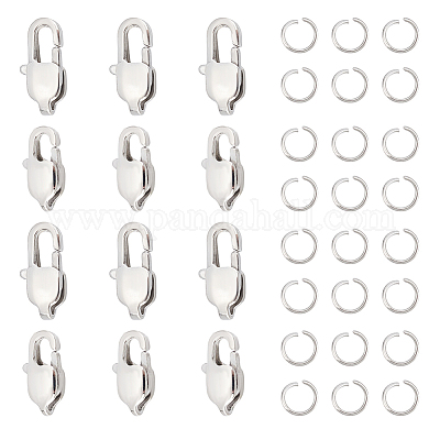 304 Stainless Steel Metal Clip Spring Clasps Hooks Rust-Proof