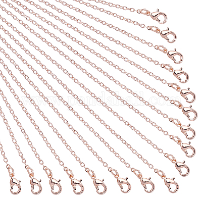 5 Pack Necklace Chains Bulk for Jewelry Making, Bulk Necklace