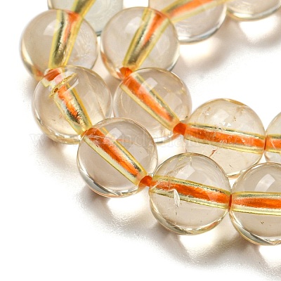 Lot De 29 Perles De Quartz Pastèque 6 Mm - Pour Création Bijoux - Neuf - Pierres Naturelles