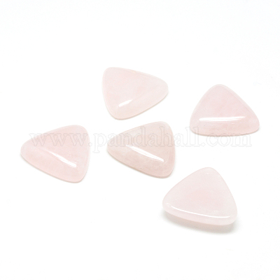 Cabochons en pierre précieuse en quartz rose naturel&nbsp;G-T025-10x10mm-06-1