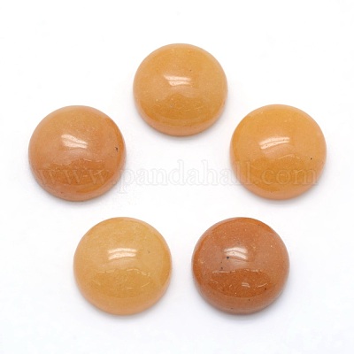 Cabochon di avventurina gialla naturale&nbsp;G-P393-R36-10MM-1