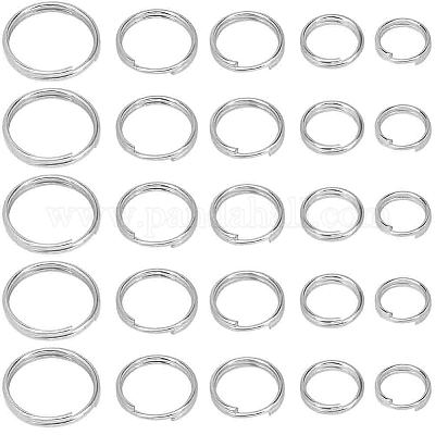 100 Anneaux Double Acier Inoxydable Rond 6x1mm