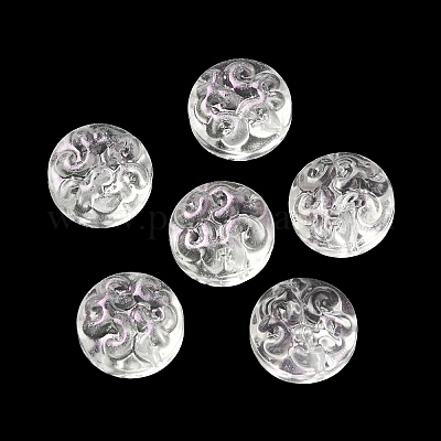 Perle di vetro trasparente&nbsp;GLAA-D007-02E-1