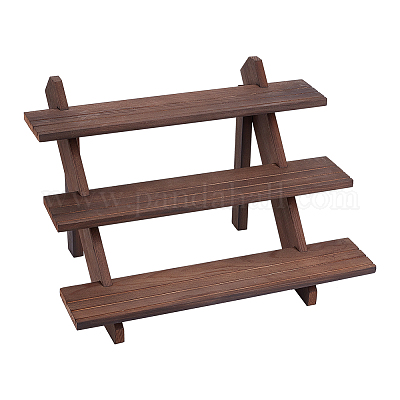 Wood Display Stand for Earrings Ring Jewelry,Display Shelf Riser