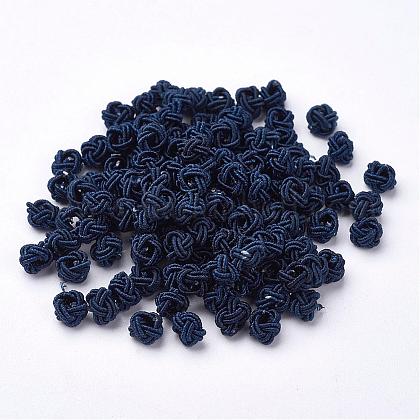 Polyester Weave Beads WOVE-N002-19-1