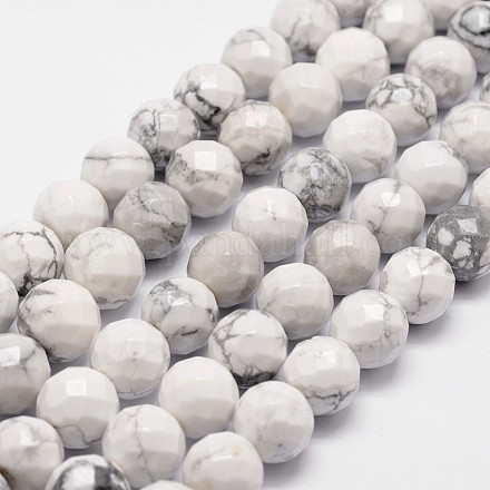 Natürliche Howlith Perlen Stränge X-G-D840-44-10mm-1