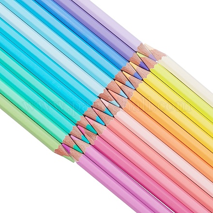 24 coffret de crayons de couleur couleur macaron AJEW-WH0114-64-1