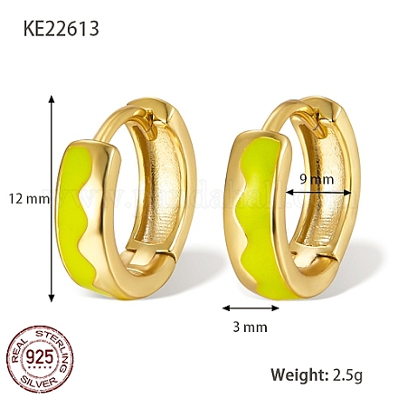 925 толстые серьги-кольца из стерлингового серебра TA7225-1-1