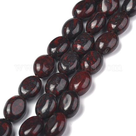 Natur Brekzien Jaspis Perle Stränge G-Z006-A10-1