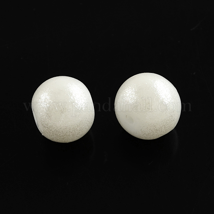 Chapelets de perles rondes en verre peint par pulvérisation DGLA-Q015-4mm-01-1