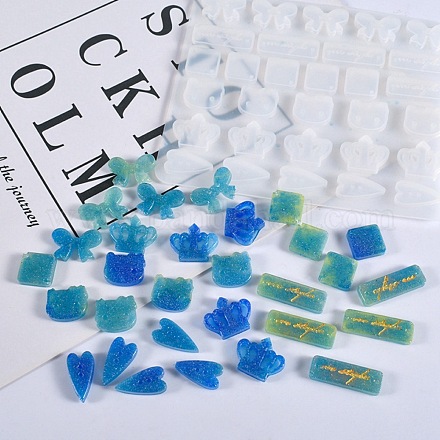 Moldes de silicona para botones diy DIY-K058-13-1