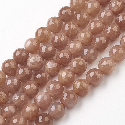 Chapelets de perles de sunstone naturelles G-G945-09-8mm-1