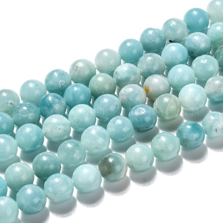 Brins de perles d'amazonite naturelles grade a+ G-J388-01-1