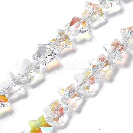 Chapelets de perles en verre à facettes EGLA-E030-01D-1