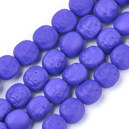 Vaporisez peints non-magnétiques synthétiques perles d'hématite brins G-T116-29-19-1