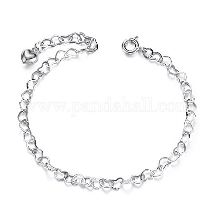 Shegrace attraenti braccialetti in argento sterling placcato rodio JB369A-1