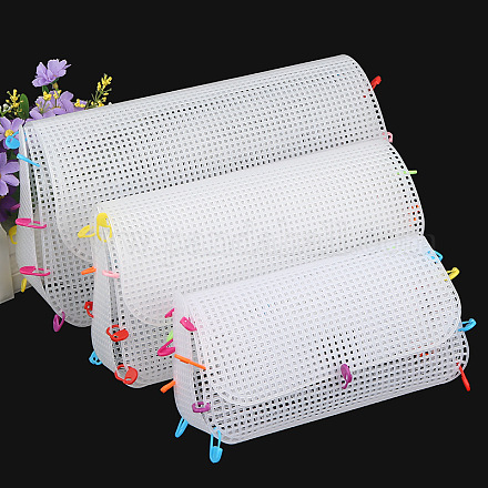 Feuille de toile de maille en plastique en forme de rectangle de bricolage PURS-PW0001-603B-1