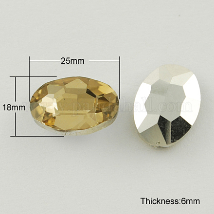 Diamante de imitación de cristal en punta RGLA-Q011-18x25mm-23-1