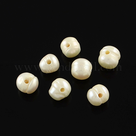 Perlas naturales abalorios de agua dulce cultivadas X-PEAR-Q004-04B-1
