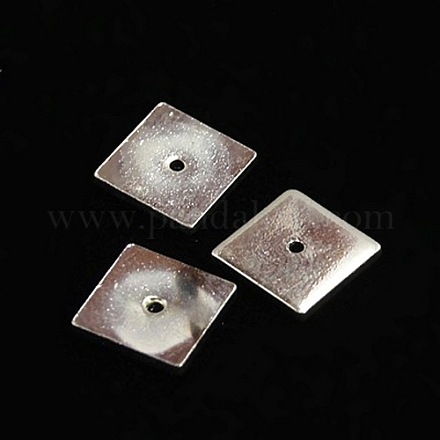 Tonalité de platine laiton carrée séparateurs perles X-KK-G094-N-1