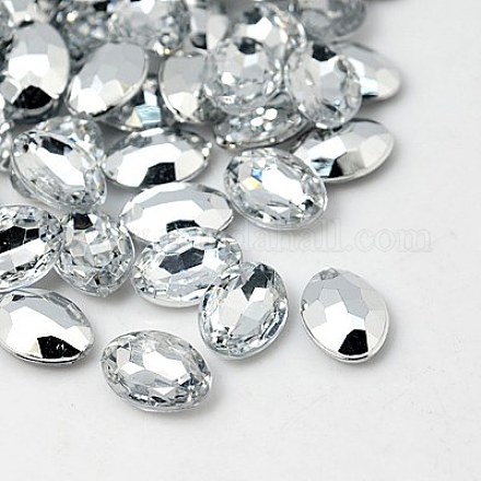 Cabuchones de diamante de imitación de acrílico de Taiwan imitación GACR-A007-13x18mm-01-1