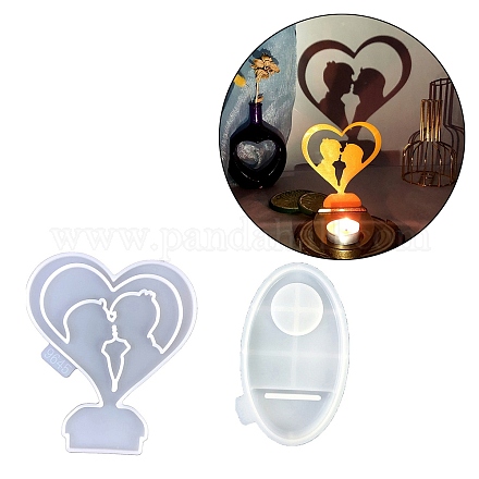 Heart Candle Holder DIY Silicone Molds SIL-F007-12D-1