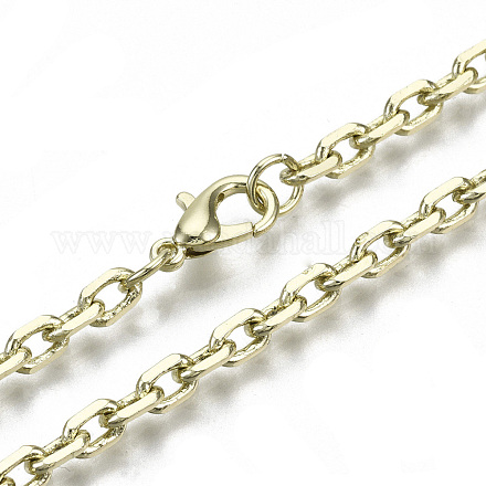 Fabrication de collier de chaînes de câble en laiton MAK-N034-004B-14KC-1