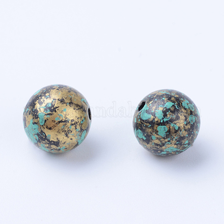 Perles acryliques de style antique X-OACR-S013-2012A-1