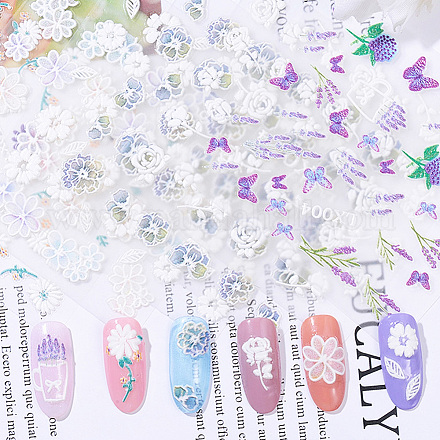 3D Flower Nail Art Sticker Decals MRMJ-T027-02-M-1