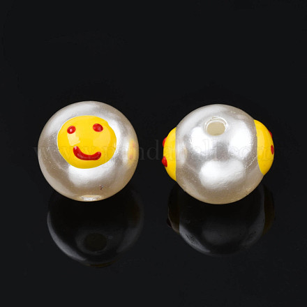 ABS Plastic Imitation Pearl Beads KY-N015-102-1