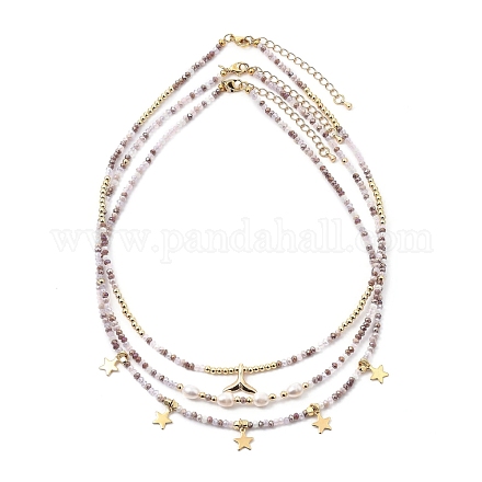 Perlenketten & Halsketten-Sets NJEW-JN03076-01-1