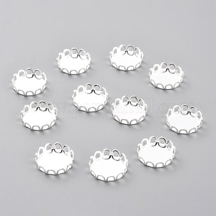 304 Stainless Steel Cabochon Settings STAS-Y001-09A-S-1