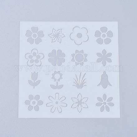 Пластиковые многоразовые шаблоны трафаретов для рисования X-DIY-L026-106C-1