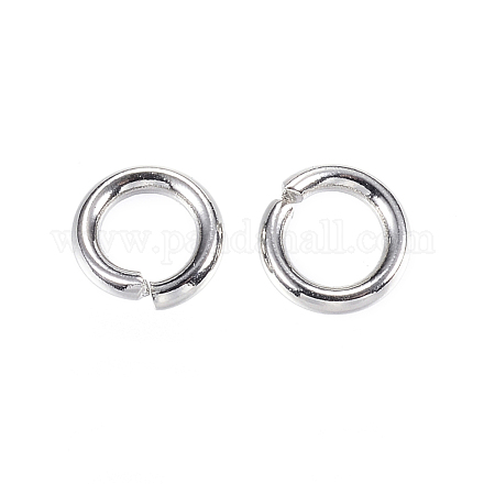 304 Stainless Steel Open Jump Rings X-STAS-D448-100P-6mm-1