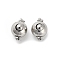 Brass Box Clasps, Round, with Jump Ring, Platinum, 12.5x9x9.5mm, Hole: 1.5mm