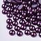 ABS Plastic Imitation Pearl Cabochons, Half Round, Medium Orchid, 6x3mm