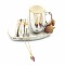 Fruits Alloy Enamel Pendant & Dangle Earrings Sets, Grape, 450mm