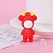 PVC Plastic Big Pendants, Deer, Red, 55x35mm