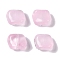 Transparent Glass Beads, Nuggets, Pearl Pink, 8x9.5x5mm, Hole: 0.8mm