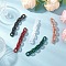 Acrylic Handmade Cable Chains, Oval, Mixed Color, 19x14.5x4.5mm