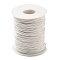 Waxed Cotton Thread Cords, Macrame Artisan String for Jewelry Making, Old Lace, 1mm, about 100yards/roll