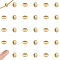304 Stainless Steel Beads, with Rubber Inside, Slider Beads, Rondelle, Golden, 6x3mm, Hole: 3mm, Rubber Hole: 2mm, 30pcs/box