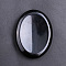 Natural Obsidian Massage Stone, Thumb Worry Stone, Pocket Palm Stones, for Relaxing, Pain Relief, Oval, 45x35x8mm