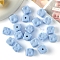 Opaque Acrylic Beads, Cube, Light Sky Blue, 14x14x14mm