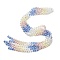 Electroplate Glass Beads Strands, Round, Faceted(32 Faceted), Gradient Color, Mixed Color, 6mm, Hole: 1.2mm, about 61pcs/strand, 12.60''(32cm)