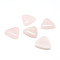 Natural Rose Quartz Gemstone Cabochons, Triangle, 9.5~10x10x5.5mm