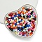 Acrylic Imitation Pearl Beads, Teardrop, Irregular, Opaque, Mixed Color, 5x5x4mm, Hole: 1.4mm