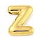 Ion Plating(IP) 304 Stainless Steel Pendants, Balloon Letter Charm, Golden, Letter Z, 19.5x15.5x5mm, Hole: 1.5mm