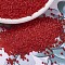 MIYUKI Delica Beads, Cylinder, Japanese Seed Beads, 11/0, (DB0745) Matte Transparent Red Orange, 1.3x1.6mm, Hole: 0.8mm, about 20000pcs/bag, 100g/bag