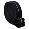 10 Yards Flat Polyester Elastic Cord, Wide Stretchy Band, Black, 40mm